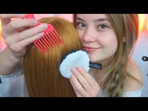 ASMR SCALP MASSAGE Roleplay w/ BRAIN TINGLING ITEMS! Comb, Brushing, Makeup Rounds, Velcro, Pins
