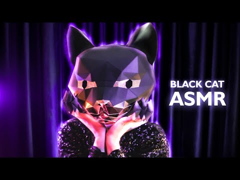 ASMR SPECIAL HALLOWEEN - TINGLY BLACK CAT ✨ SCRATCHING, TAPPING AND VISUAL TRIGGERS