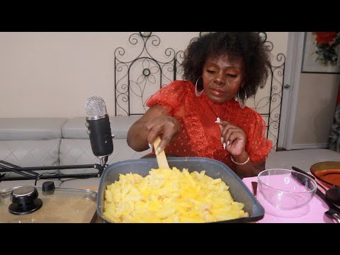 COOKING LOBSTER MAC & CHEESE ASMR EATING SOUNDS