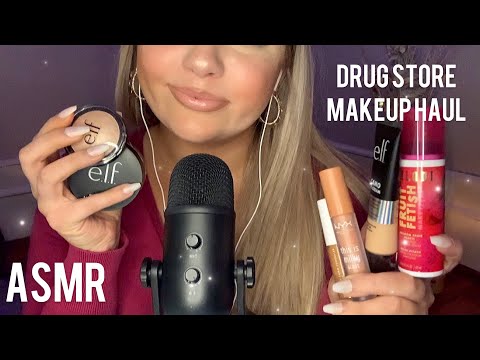 ASMR | Drug Store Makeup Haul & Ramble! Tapping, scratching, lid sounds 💄✨
