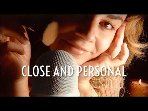 ASMR Close up mouth sounds, breathing, mic brushing, personal attention ❤️Sleep well!