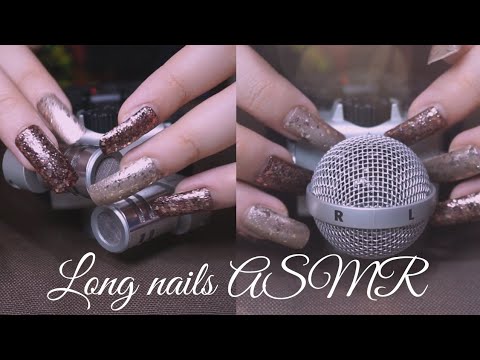 DUAL Mic Scratching ASMR 💅💅 (long nails)