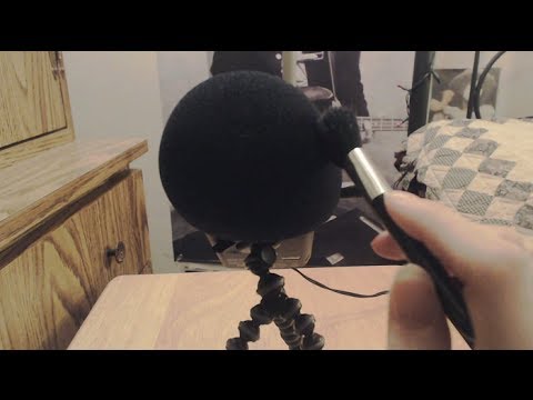 [ASMR] Binaural Tracing Microphone with Various Brushes/Feathers (No Talking)