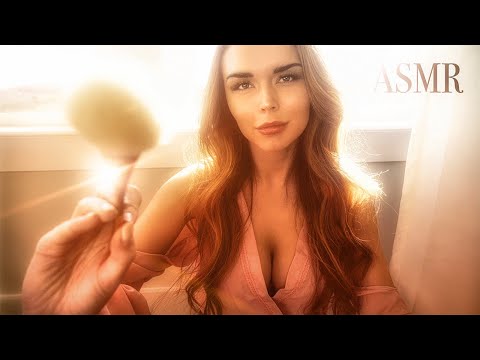 ASMR | Face Brushing Personal Attention with Peaceful Ambient Sound