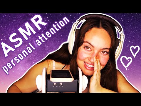 ASMR Whispering positive affirmations in your ear, Anna gives you personal attention to fall asleep