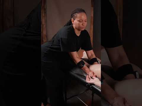 Asmr relaxing massage of legs and thighs for beautiful girl Lisa #asmr