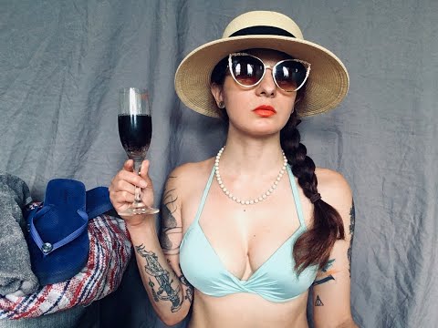 ASMR || Pampered Princess Goes to the Beach  🏖️  (gold digger role play)