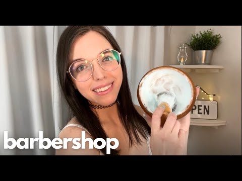 Barbershop Shave with A LOT of Shaving Cream (ASMR) Long Video, No Talking