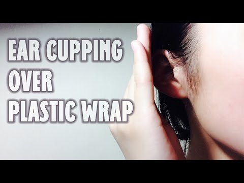 3D ASMR | Ear Cupping over Plastic Wrap | 600" Tingles #15