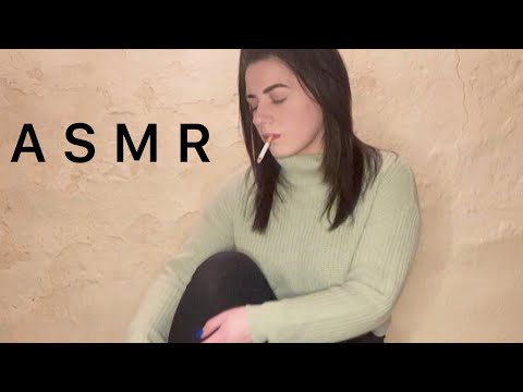 ASMR | Denim Scratching & Shoe Tapping + Smoking