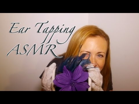 Binaural ASMR Ear Tapping ~ Sticky Fingers & Crinkly Gloves ~ ASMR Whisper