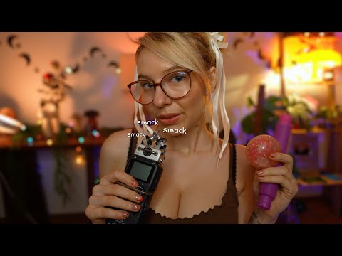 ASMR Ultimate Mic Sensitivity with Intense Triggers 🌙 {mouth sounds, fabric & mic scratching..}