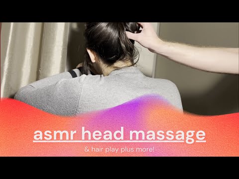 #ASMR Head Massage & Hair Play | No Talking | Headphones Recommended