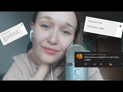 Answering Your Questions in ASMR! 🥳 Q&A for 1k subs