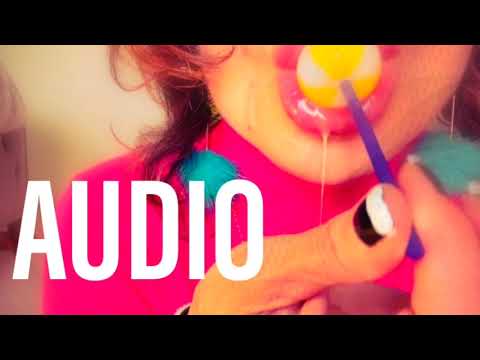 ASMR - late night lollipop - AUDIO - wet mouth sounds
