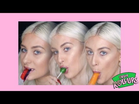 LOLLIPOP,  FRUIT ROLL UP AND POPSICLE MOUTH SOUNDS ASMR! LIGHT TAPPING & CRINKLING