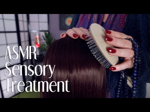 ASMR Sensory Relaxation Treatment 🌟 Ear to Ear Sounds, Hair Brushing, Head Massage