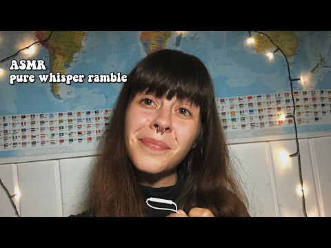 ASMR pure whisper ramble ( lofi) ~ get to know me a better & video ideas for this channel