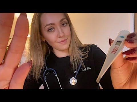 ASMR Treating Your Head Injury 🤕 (Medical ASMR, Stitches, Plaster, Cleaning Wound)