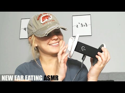 New Ear Eating ASMR | New Mouth Sounds ASMR | Slow mouth sounds intense