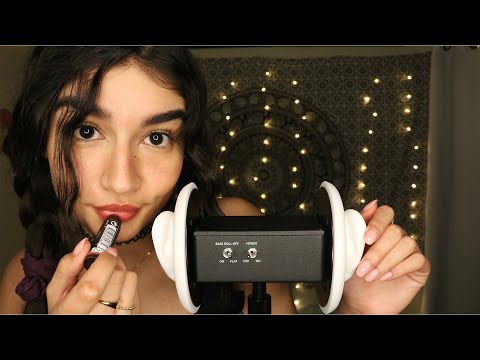 ASMR ~TINGLY~ Lip Balm Application In Your Ears (Mouth Sounds, Kisses, Tapping)