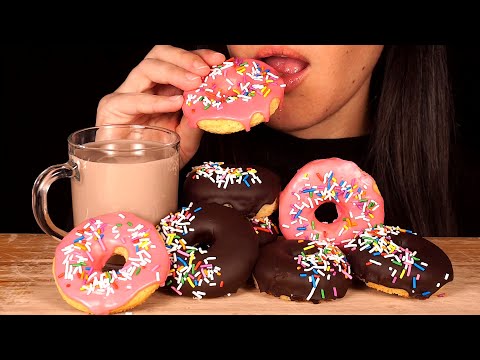ASMR Chocolate Donuts and Donut Cookies (No Talking)