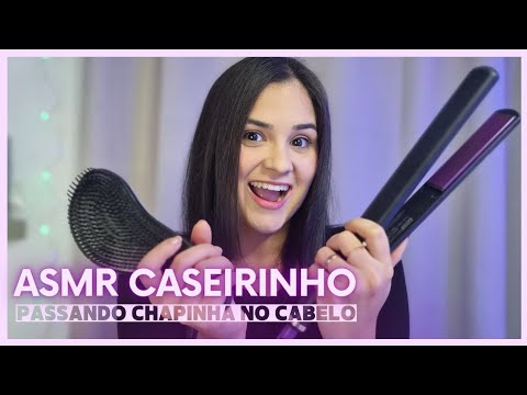 ASMR CASEIRINHO PASSANDO CHAPINHA NO CABELO - LizZz Asmr