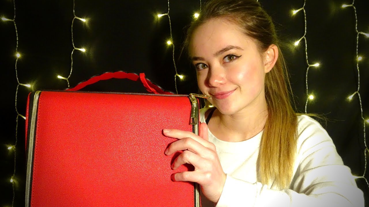 ASMR Tapping On Bags, Quiet Whispering (*Using Single Microphone!)