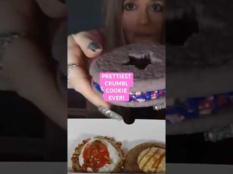 Prettiest Crumbl Cookie Ever ASMR Full Video On Channel #mukbang #crumblcookies #oliviarodrigo