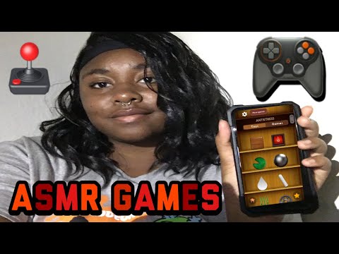 I Tried ASMR mobile games 🕹🎮 (super tingly😴💤) #asmr