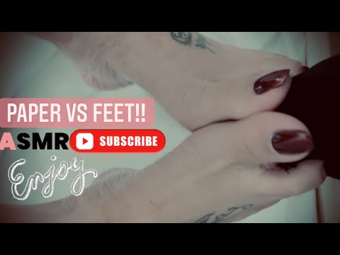 Feet vs Tissue Paper ASMR!!