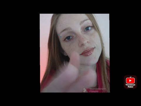 ASMR for when you're feeling down (face touching, hand movements, positive talk)