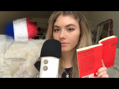 ASMR- Reading to you in French 🇫🇷 Einschlaf Hilfe Flüstern [German/Deutsch]