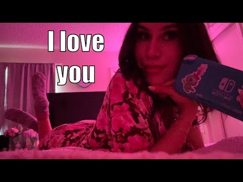 Your Girlfriend plays on her switch with you ASMR