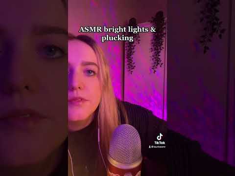 ASMR | Bright Lights & Plucking ✨