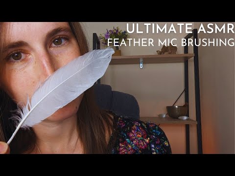 When An Angel Feather Meets A Microphone - Relaxing ASMR Reiki Trigger Feather Mic Brushing