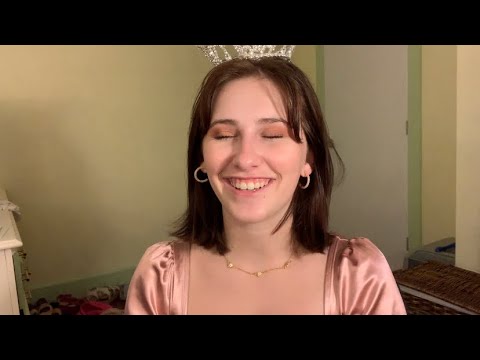 ASMR// Spooky Szn séries// Princess helps you get ready for a party// close whispering+ face touchin