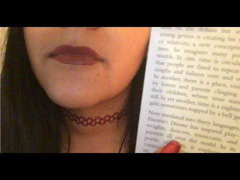 ASMR CLOSE UP INAUDIBLE READING, PAGE FLIPPING, AND BOOK TAPPING