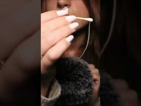ASMR | Ear Cleaning with Inaudible Whispering (inspired by @MellowMaddyASMR ) #shorts #asmr