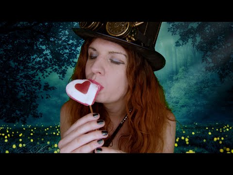 ASMR | Licking & Sucking Big Marshmallow Lollipop (No Talking) | Mouth Sounds