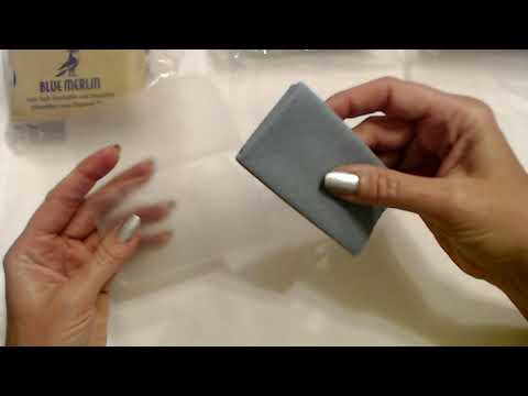 ASMR | Unfolding/Folding Lens Cleaning Cloth (Whisper)
