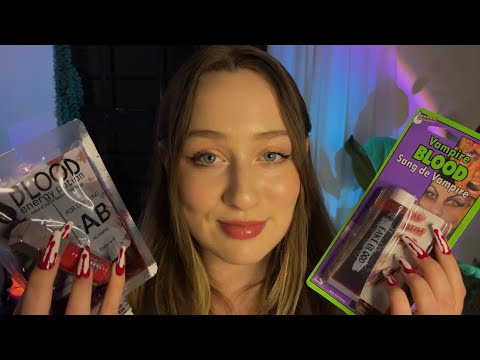 asmr doing your vampire makeup (fast & aggressive)