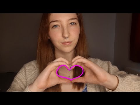 ASMR whispered positive affirmations for love 🥰 hand movements, tapping & scratching!