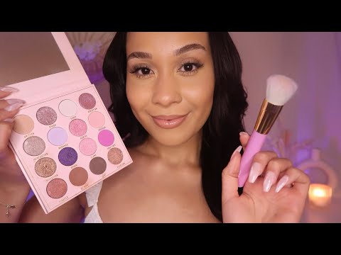 ASMR Friend Does Your Makeup 🌸Roleplay With Layered Sounds & Personal Attention For Sleep