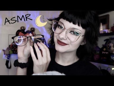 ASMR | Tapping On Glasses 🤓 + a relaxing thunderstorm in the background