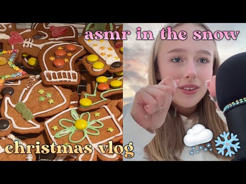 ASMR in the SNOW ❄️ nature triggers, christmas in norway vlog 🌟🌟