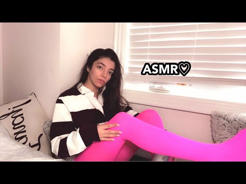 ASMR | HOT PINK STOCKINGS SCRATCHING WITH LONG NAILS *tingles for your ears* RELAXATION🤎