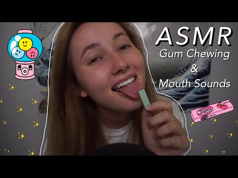 ASMR || Tingly Inaudible Whispers + Gum Chewing✨