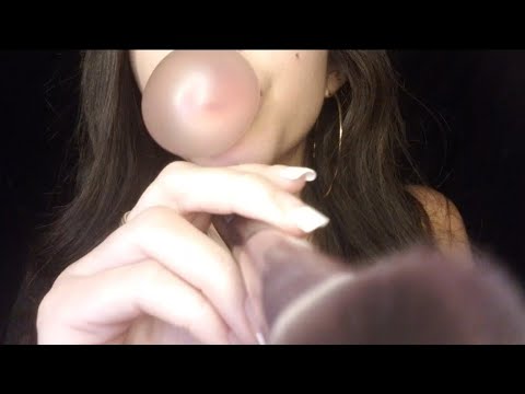 ASMR| Comforting you with tingly triggers *bubblegum blowing/face brushing/ water sounds*