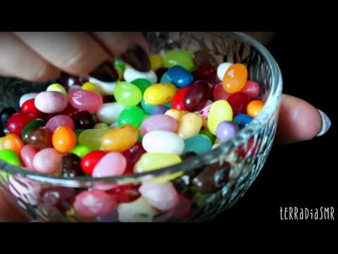 ASMR eating sounds ( crunchy & chewy sweets )